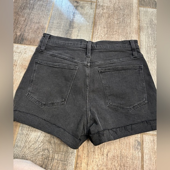 Madewell Women's High Rise Black Washed Denim Short   Sz: 25 - Picture 5 of 6